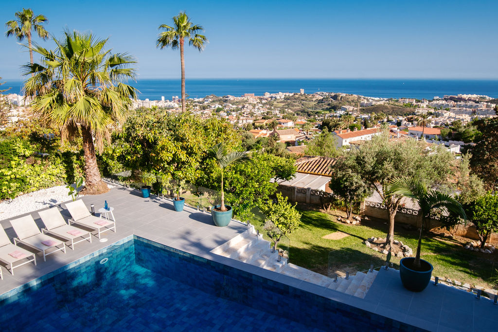 Luxury Villa rental Benalmadena Sea view Scandi Style